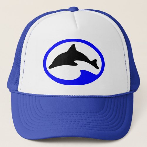 Vintage Divers Jumping Dolphin Ocean Hat