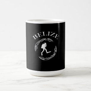 Vintage Diving Belize Scuba Ocean Costume Gift Coffee Mug