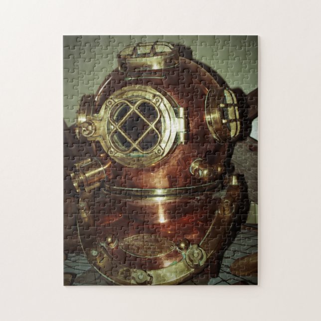 Vintage Diving Helmet Jigsaw Puzzle (Vertical)