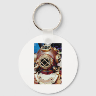 Vintage Diving Helmet Keychain