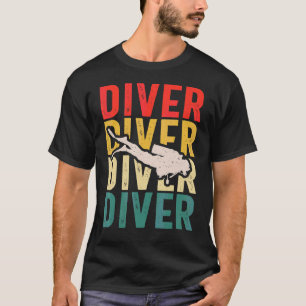 Vintage Diving Men Women Divers Retro Scuba Divin T-Shirt