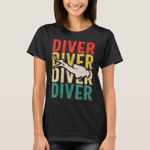 Vintage Diving Men Women Divers Retro Scuba Divin T-Shirt