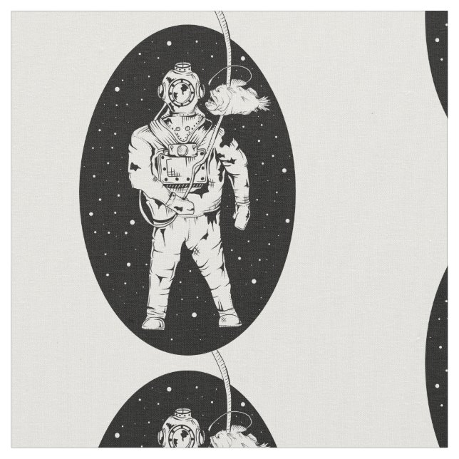 Vintage Diving suit Fabric (Close Up)