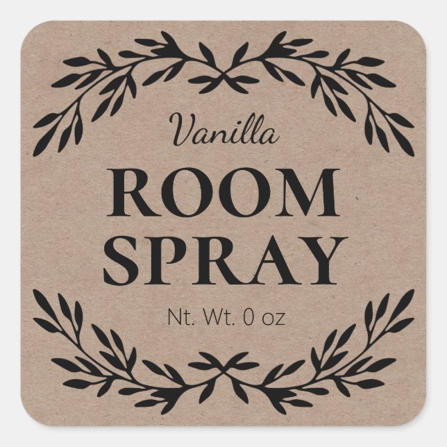 Vintage DIY Air Freshener Labels (Front)