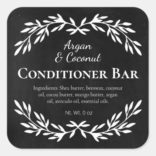 Vintage DIY Hair Conditioner Bar Black Labels