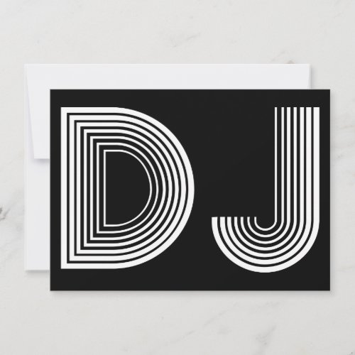 vintage DJ Invitation