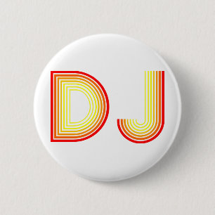 vintage DJ Pinback Button