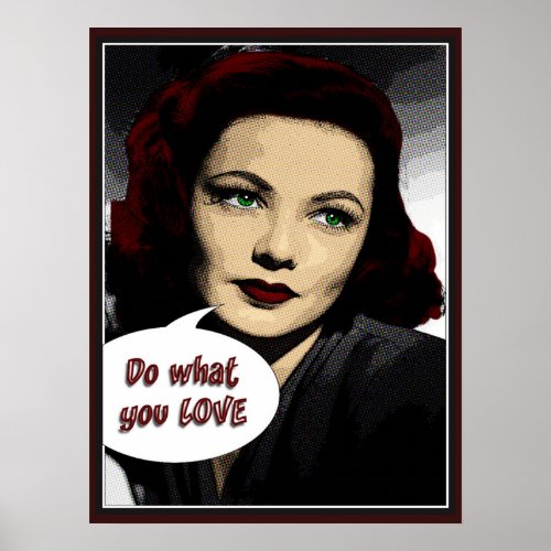 Vintage Do What You Love Poster