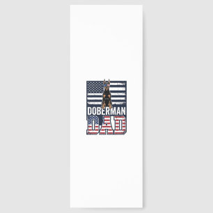 Vintage Doberman Dad Patriotic Dog Shirt Design_1 Bookmarks