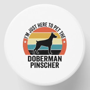 Vintage Doberman Pinscher Dog Lover Shirt Design Mini Candle Favors