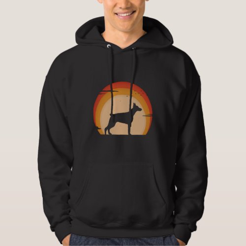 Vintage Doberman Sunset  99 Hoodie