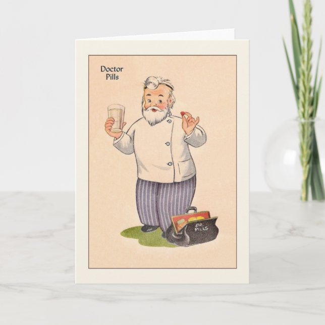 Vintage Doctor Get Well Card (Front)