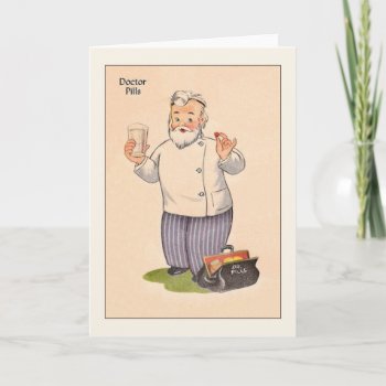 Vintage Doctor Get Well Card by RetroMagicShop at Zazzle