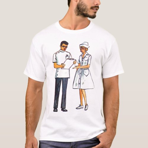 Vintage Doctor  Nurse from the Sixties T_Shirt