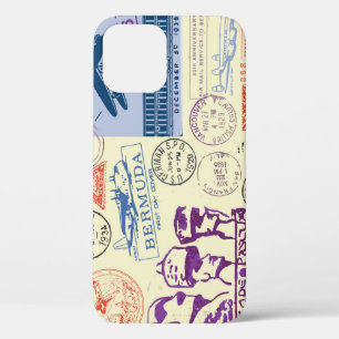 Vintage Document Stamp Decor Set iPhone 12 Case