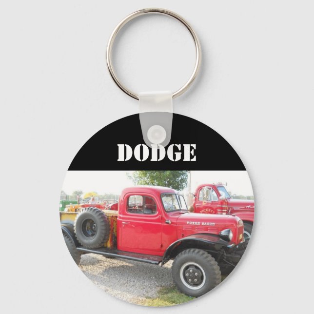 Vintage Dodge Truck Keychain (Front)