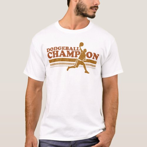 Vintage Dodgeball Champion Ringer T_Shirt