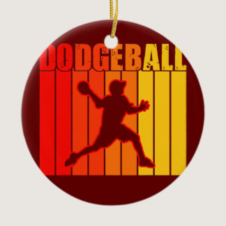 Vintage Dodgeball For Men Women Kids Dodgeball  Ceramic Ornament