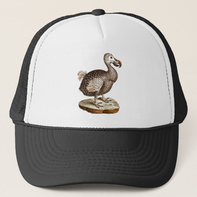 Vintage Dodo Bird Retro Dodos Birds 1700s Trucker Hat (Front)