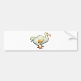 Vintage Dodo Illustration Bumper Sticker