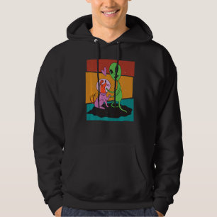 Vintage Dog Alien Hoodie