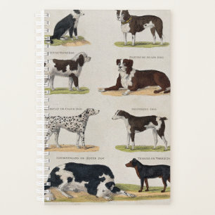 Vintage dog breed planner