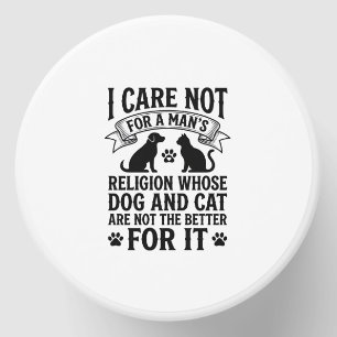 Vintage Dog Cat Religion Quote Pet Lover Design_1 Mini Candle Favors