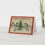 Vintage Dog Christmas Card<br><div class="desc">Vintage Christmas Card</div>