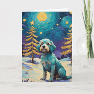 Vintage Dog Christmas Card - Personalize