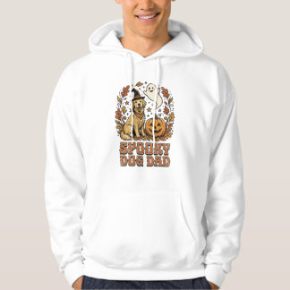 Vintage Dog Dad Halloween Graphic Hoodie