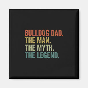 Vintage Dog Dad Man Myth Legend Magnet
