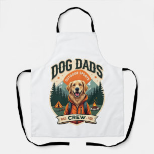 Vintage Dog Dads Outdoor Sports Crew Golden Retrie Apron