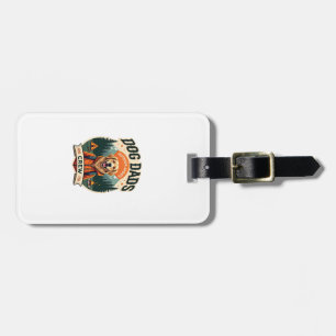 Vintage Dog Dads Outdoor Sports Crew Golden Retrie Luggage Tag