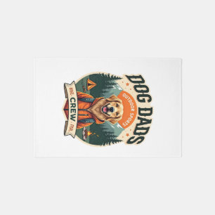 Vintage Dog Dads Outdoor Sports Crew Golden Retrie Rug