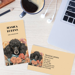 Vintage Dog Groomer, Pet Groomer, Grooming, Poodle Business Card