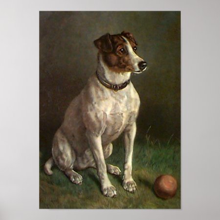 Vintage Dog Image Poster