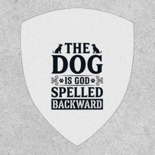 Vintage Dog Is God Spelled Backward Shirt Design_1 Patch