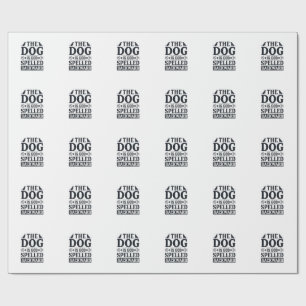 Vintage Dog Is God Spelled Backward Shirt Design_1 Wrapping Paper
