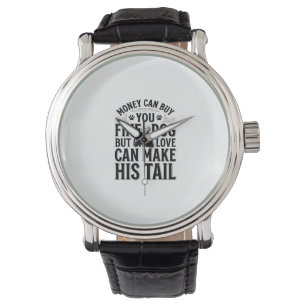 Vintage Dog Love Quote Typography Design_1 Watch