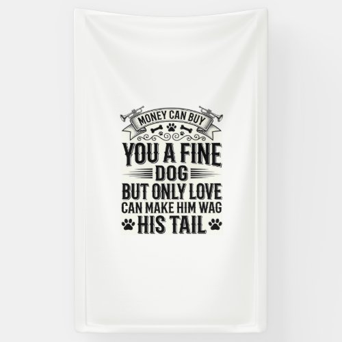 Vintage Dog Lover Quote Typography Design_1 Banner