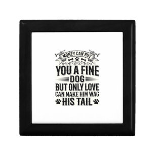 Vintage Dog Lover Quote Typography Design_1 Gift Box