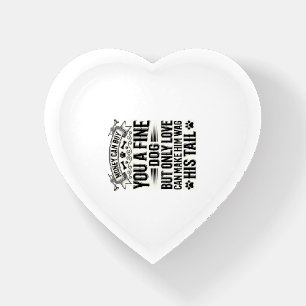Vintage Dog Lover Quote Typography Design_1 Paperweight