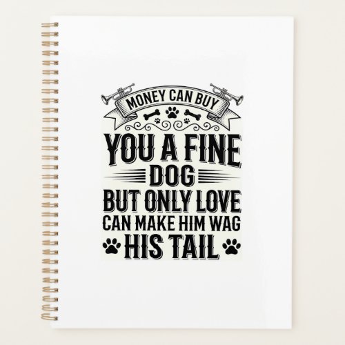 Vintage Dog Lover Quote Typography Design_1 Planner