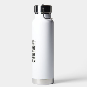 Vintage Dog Lover Quote Typography Design_1 Water Bottle
