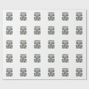 Vintage Dog Lover Quote Typography Design_1 Wrapping Paper