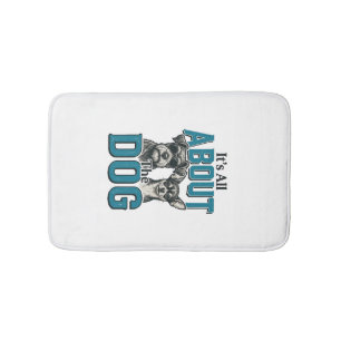 Vintage Dog Lover Quote Vector Design_1 Bath Mat