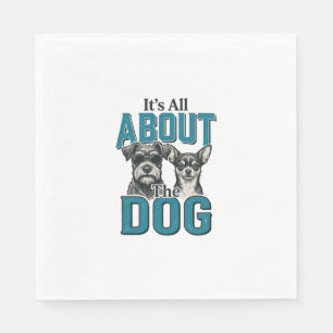 Vintage Dog Lover Quote Vector Design_1 Napkins