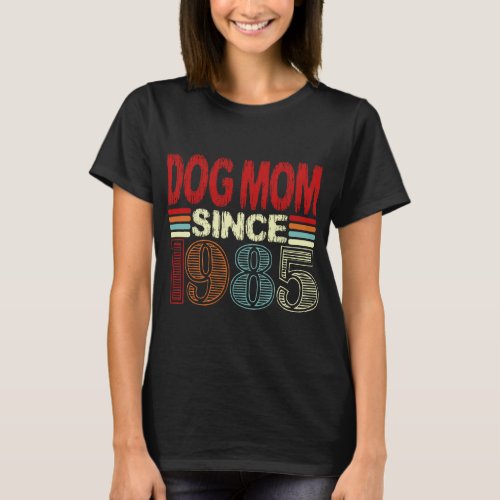 Vintage Dog Mom Birthday Bash Tail_Wagging Fun T_Shirt