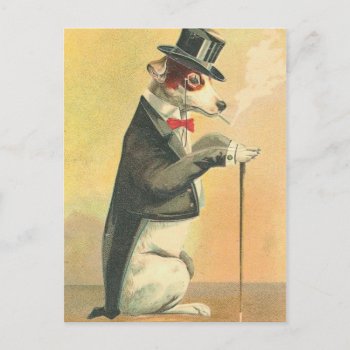 Vintage Dog Postcard by fantasyworld at Zazzle