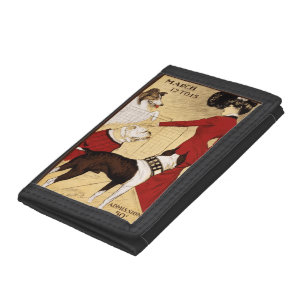 Vintage Dog Show Ad Trifold Wallet